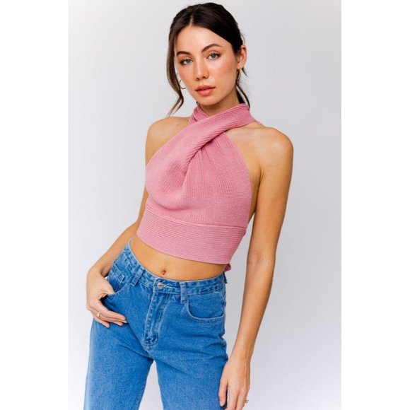 LE LIS MULTI TIE / CONVERTIBLE SWEATER TANK - Picture 2 of 11